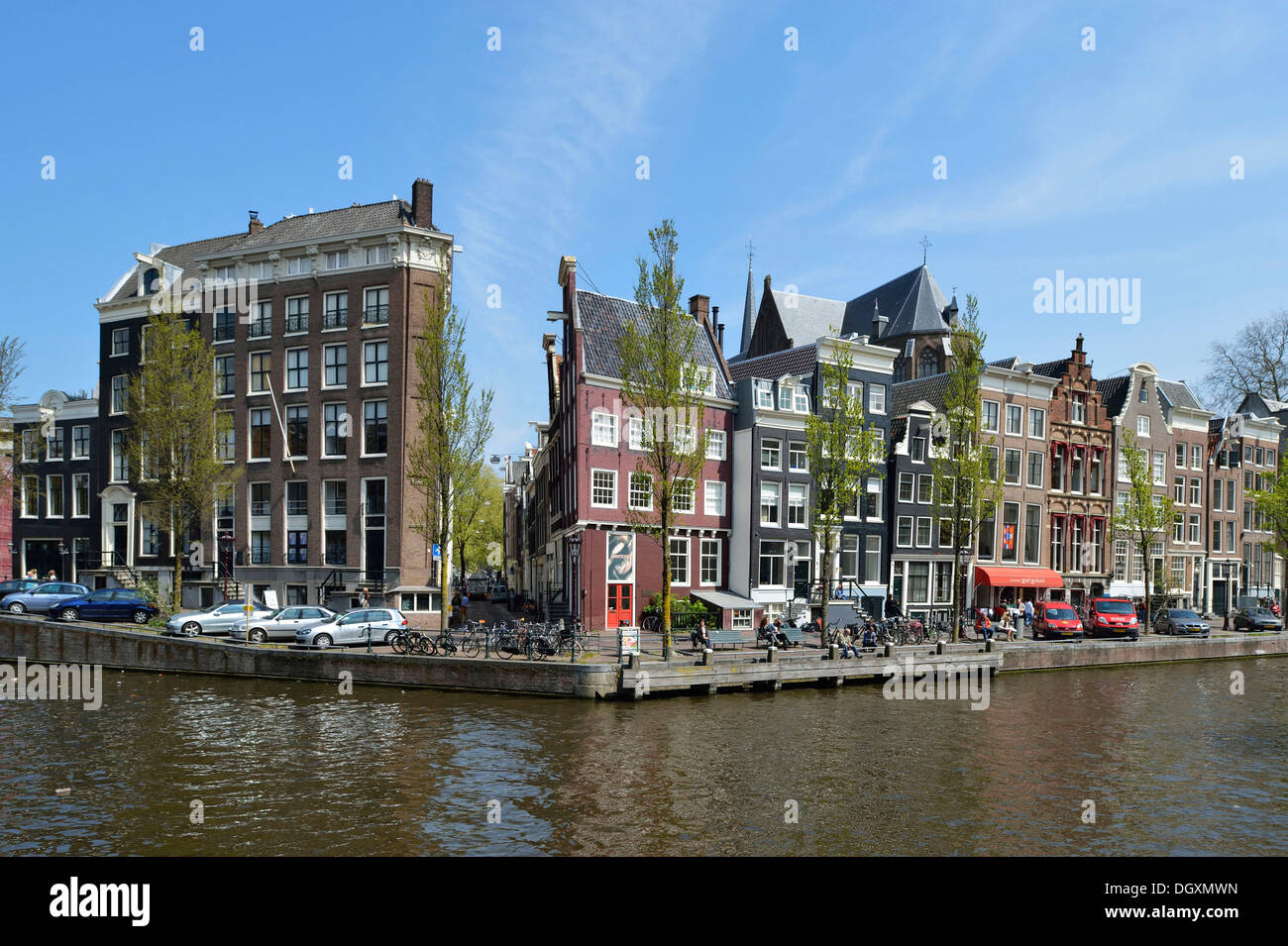 Historical merchants' houses on the Herengracht in the historic centre, Amsterdam, province of North Holland, The Netherlands Stock Photo