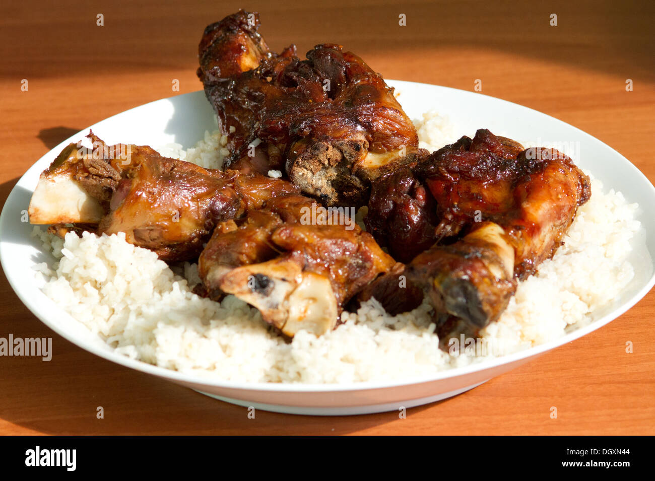 Pork knuckles cooked in a Chinese way Stock Photo Alamy