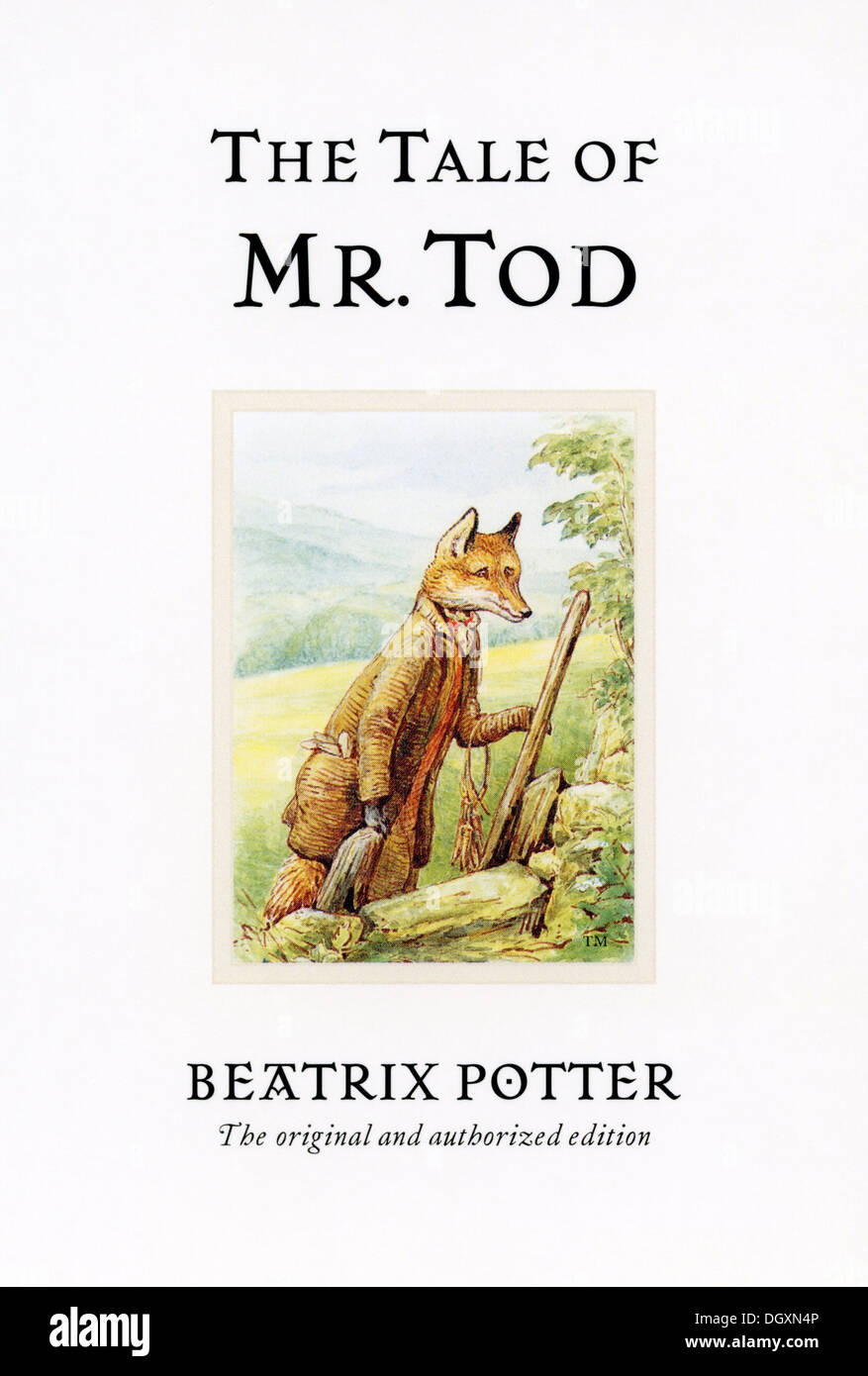 Beatrix Potter - The Tale of Mr. Tod book cover, 1908 Stock Photo