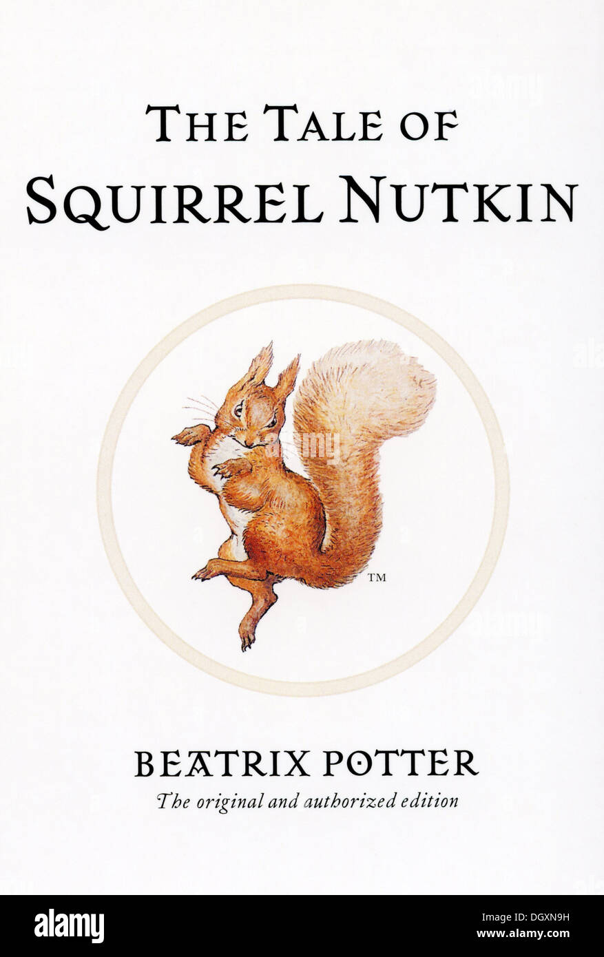 Beatrix Potter - The Tale of Squirrel Nutkin book cover, 1903 Stock Photo