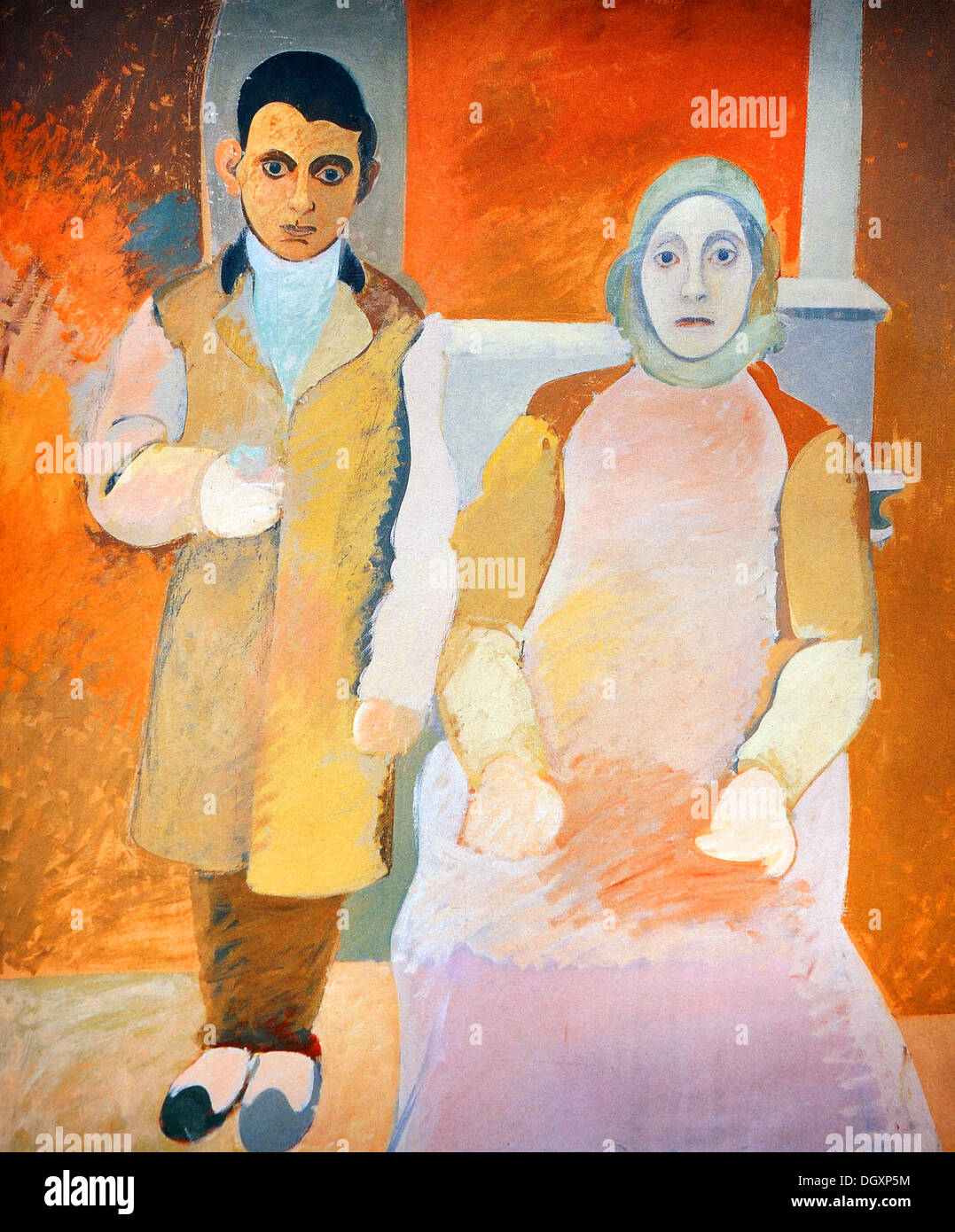 The Artist with His Mother - by Arshile Gorky, 1926 Stock Photo
