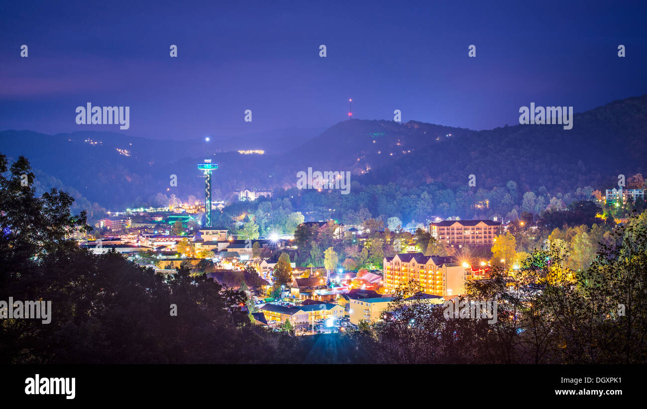Gatlinburg, Tennessee in the Smoky Mountains Stock Photo Alamy