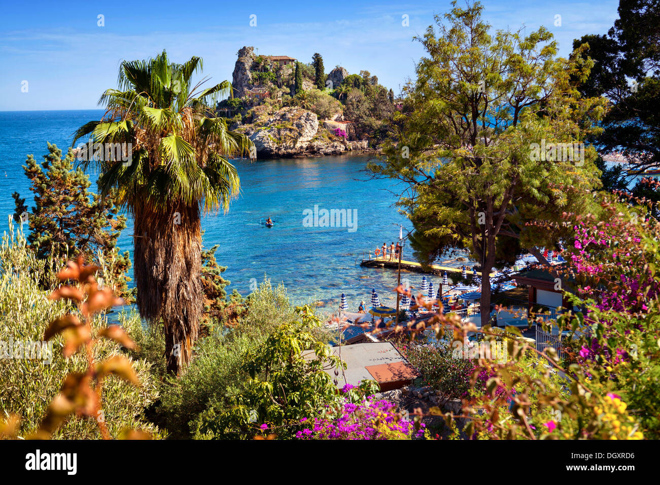 Isola Bella, Taormina, Sicily, Italy Stock Photo