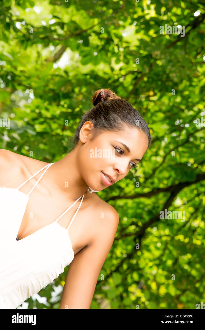 A young Girl in the park Stock Photo - Alamy