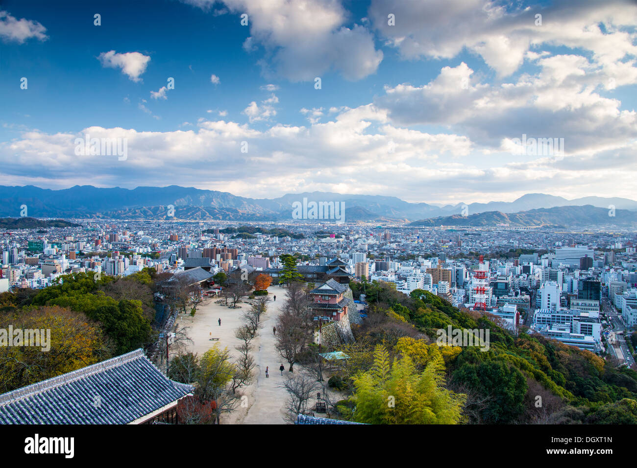 Matsuyama, Japan from Matsuyama Castle Stock Photo Alamy