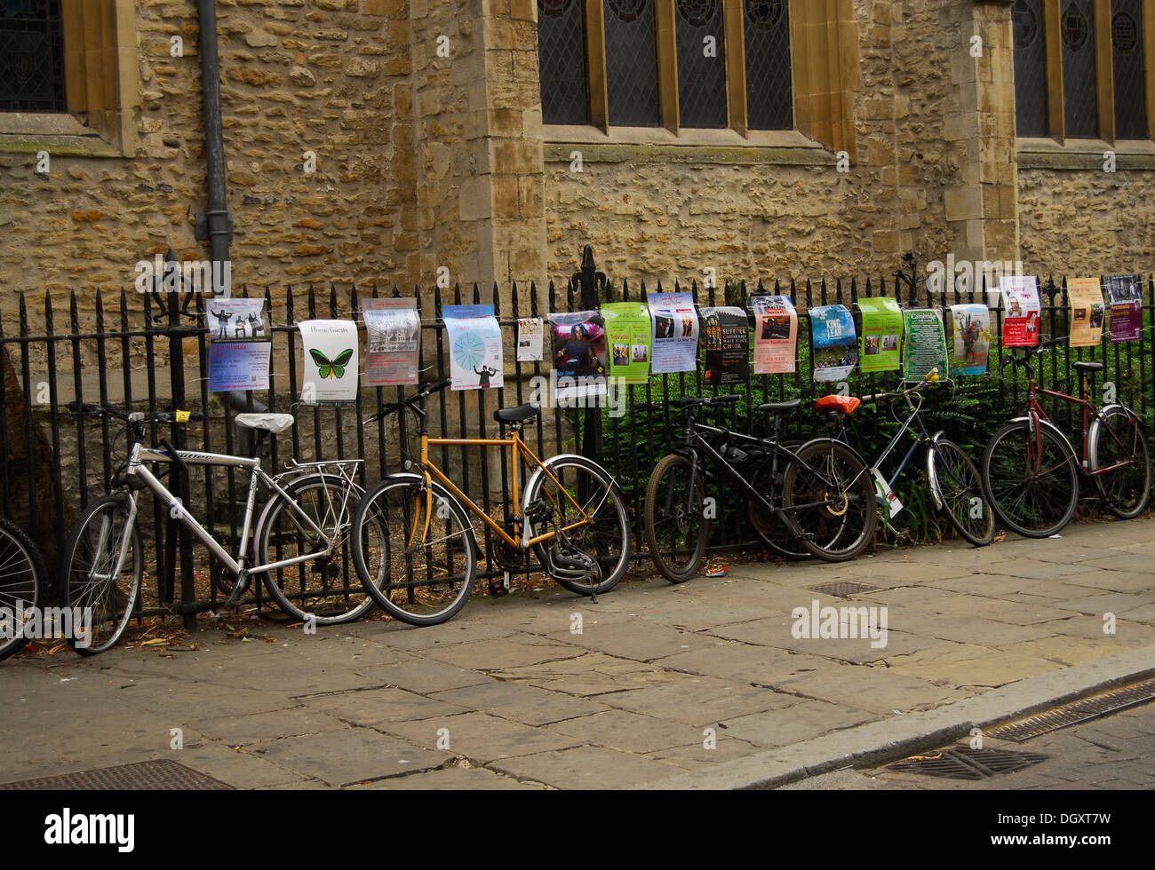 En Cambridge, uso de la bicicleta. Ecología. Stock Photo