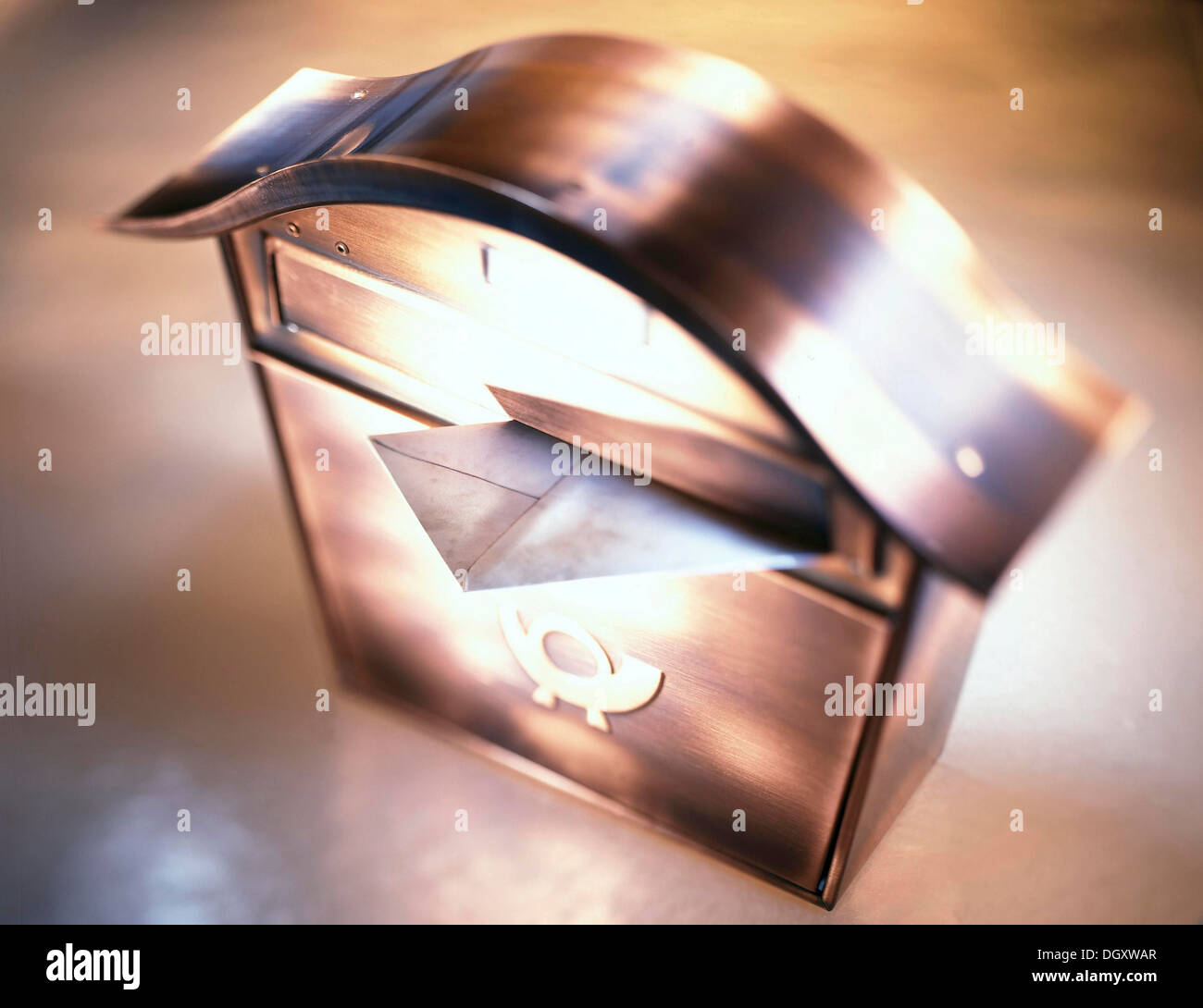 Mailbox with an envelope Stock Photo Alamy