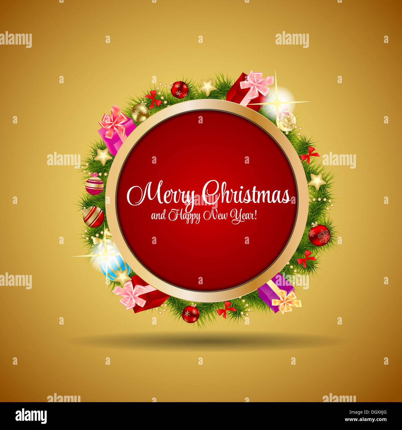 Abstract beauty Christmas and New Year background. vector illust Stock ...