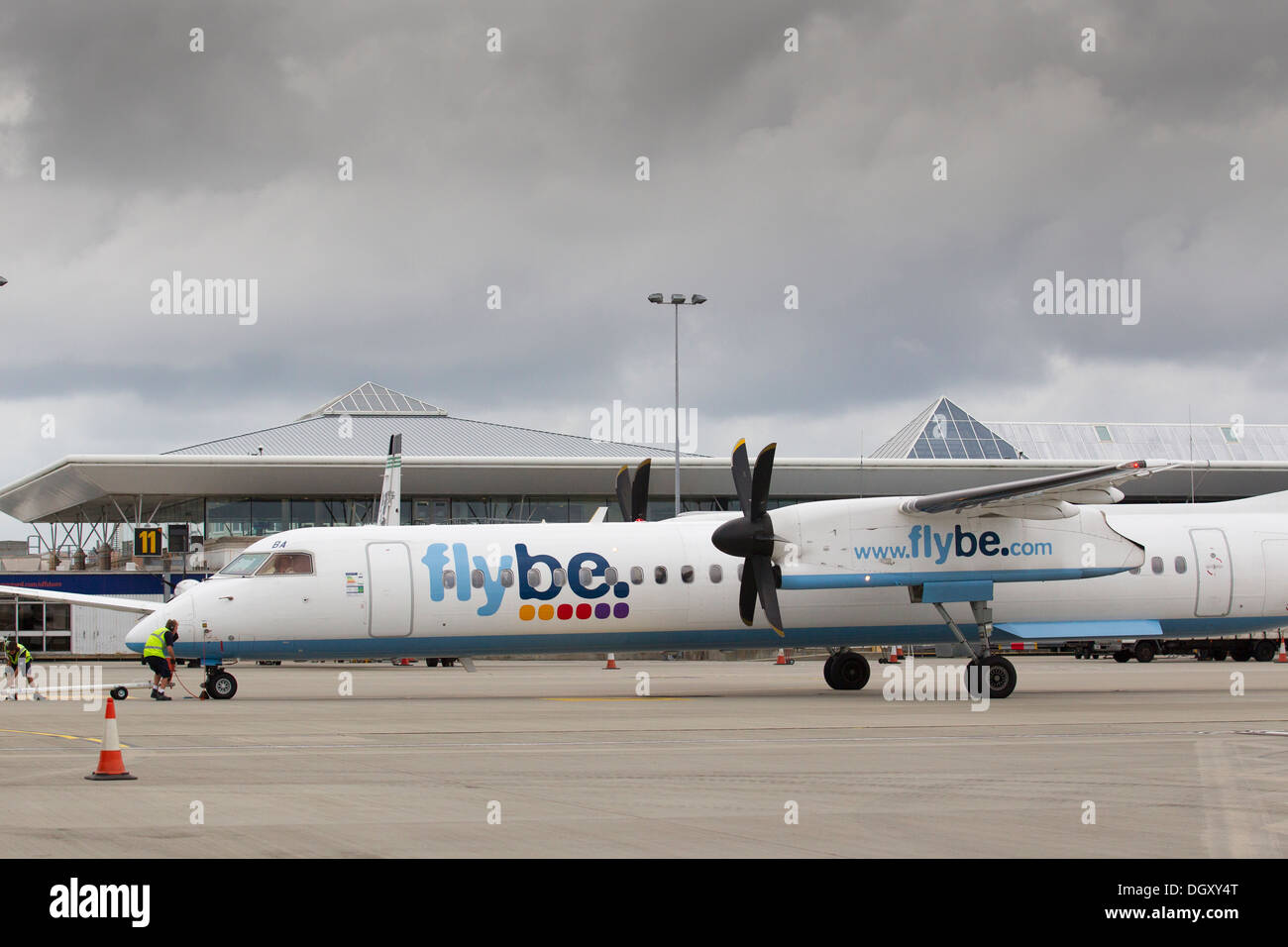 Fly Be flybe Jersey Airport propeller 