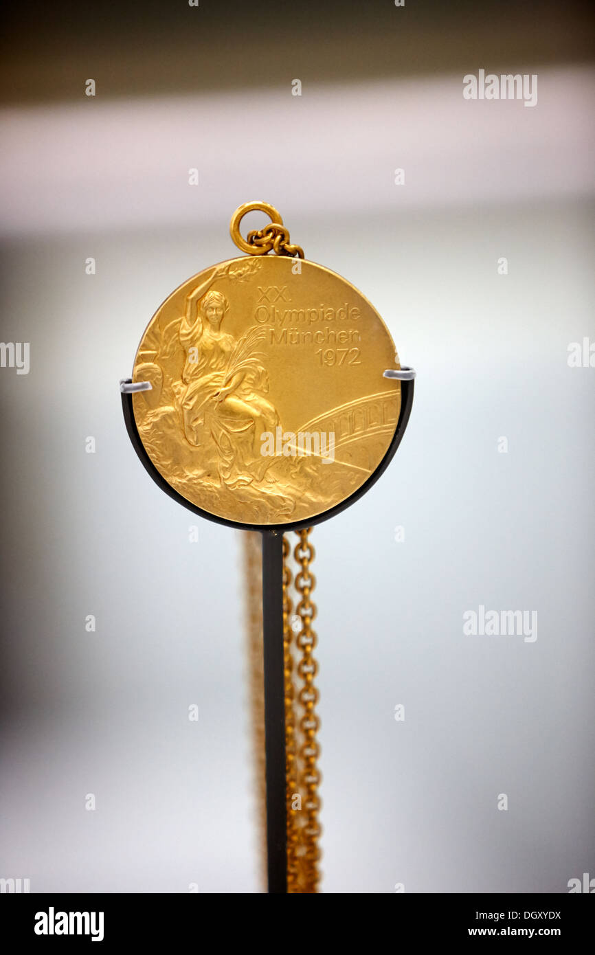 mary peters' gold medal from the 20th olympiade munich 1972 Stock Photo