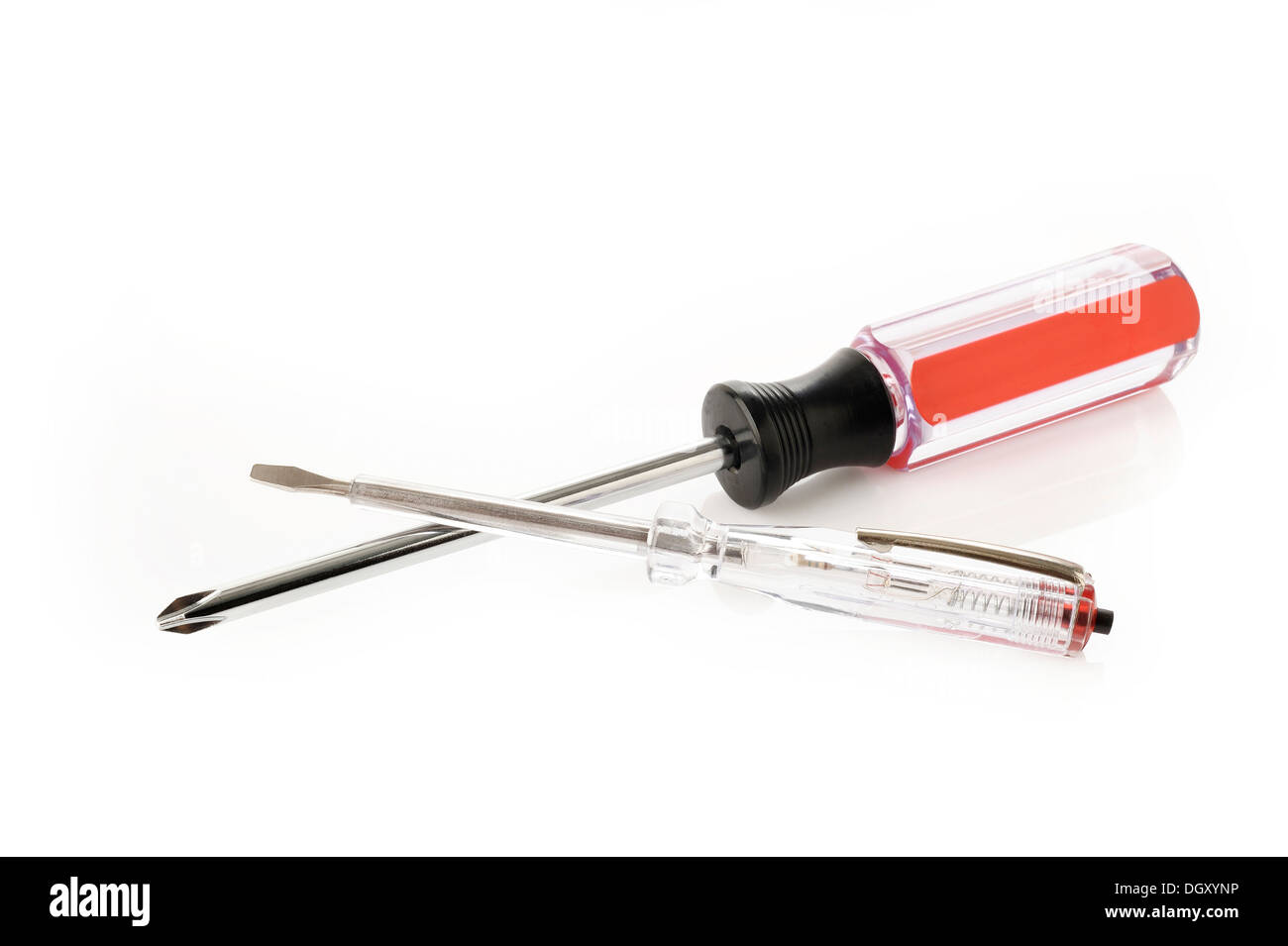 screwdriver and check power screwdriver Stock Photo Alamy