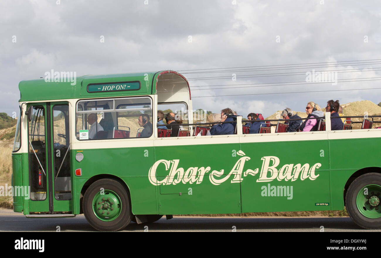 Jersey Bus Tours open top Char-A-Banc Stock Photo