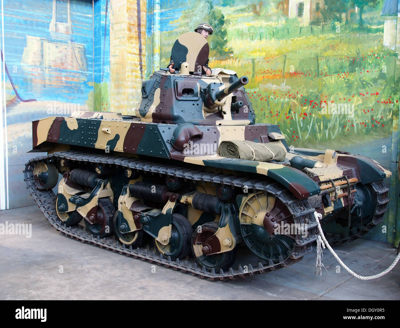 AMC 35, tank museum, Saumur, France, pic-2 Stock Photo - Alamy