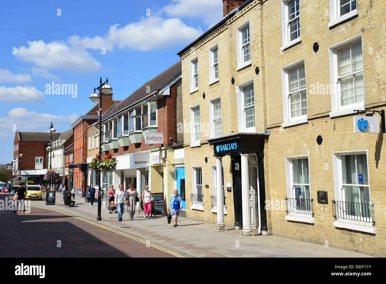 High Street, Haverhill, Suffolk, England, United Kingdom Stock Photo