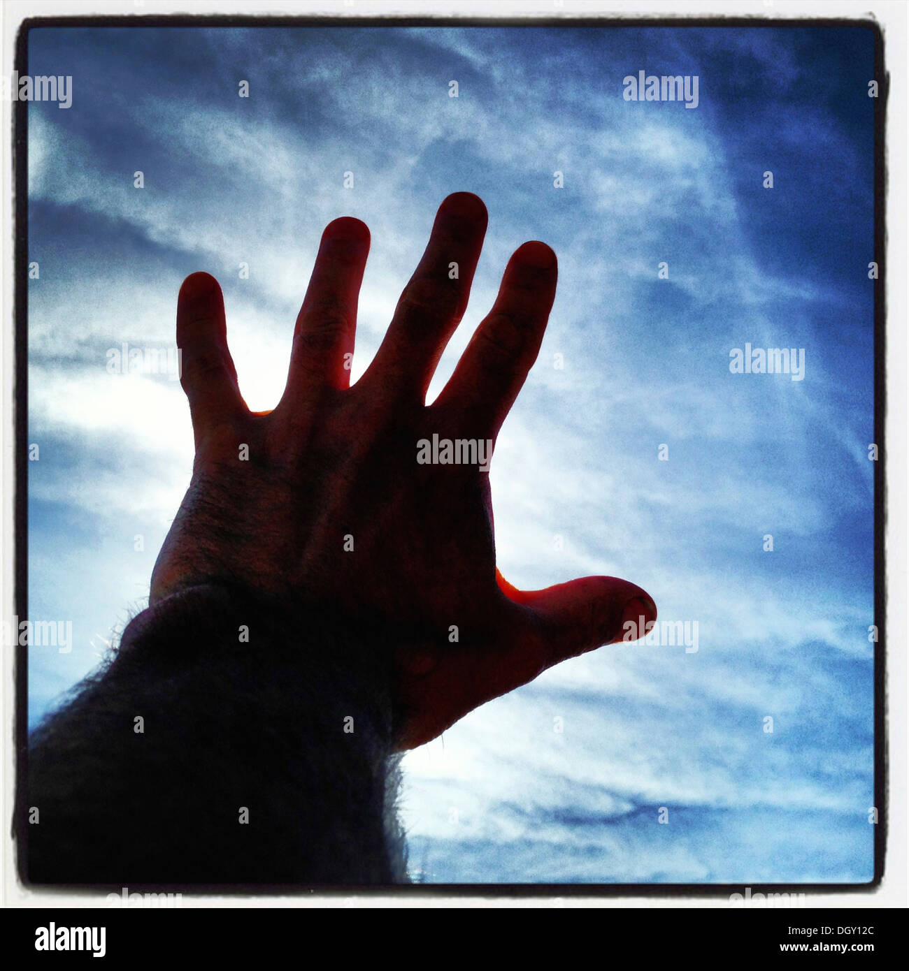 Hand Reaching Out From Sky High Resolution Stock Photography and Images ...
