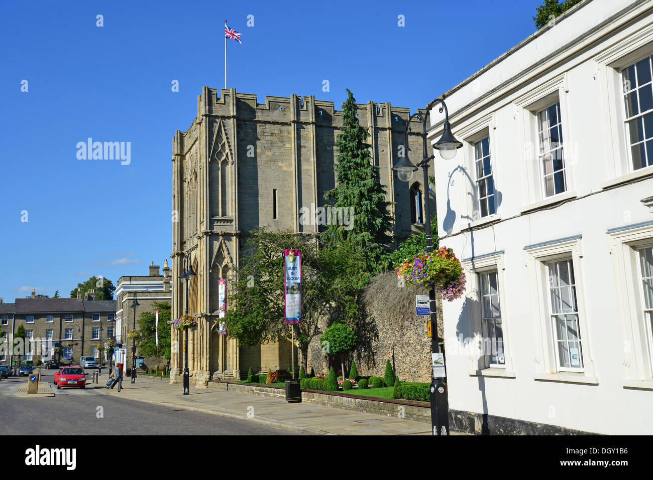 Abbeygate, Angel Hill, Bury St Edmunds, Suffolk, England, United Kingdom Stock Photo