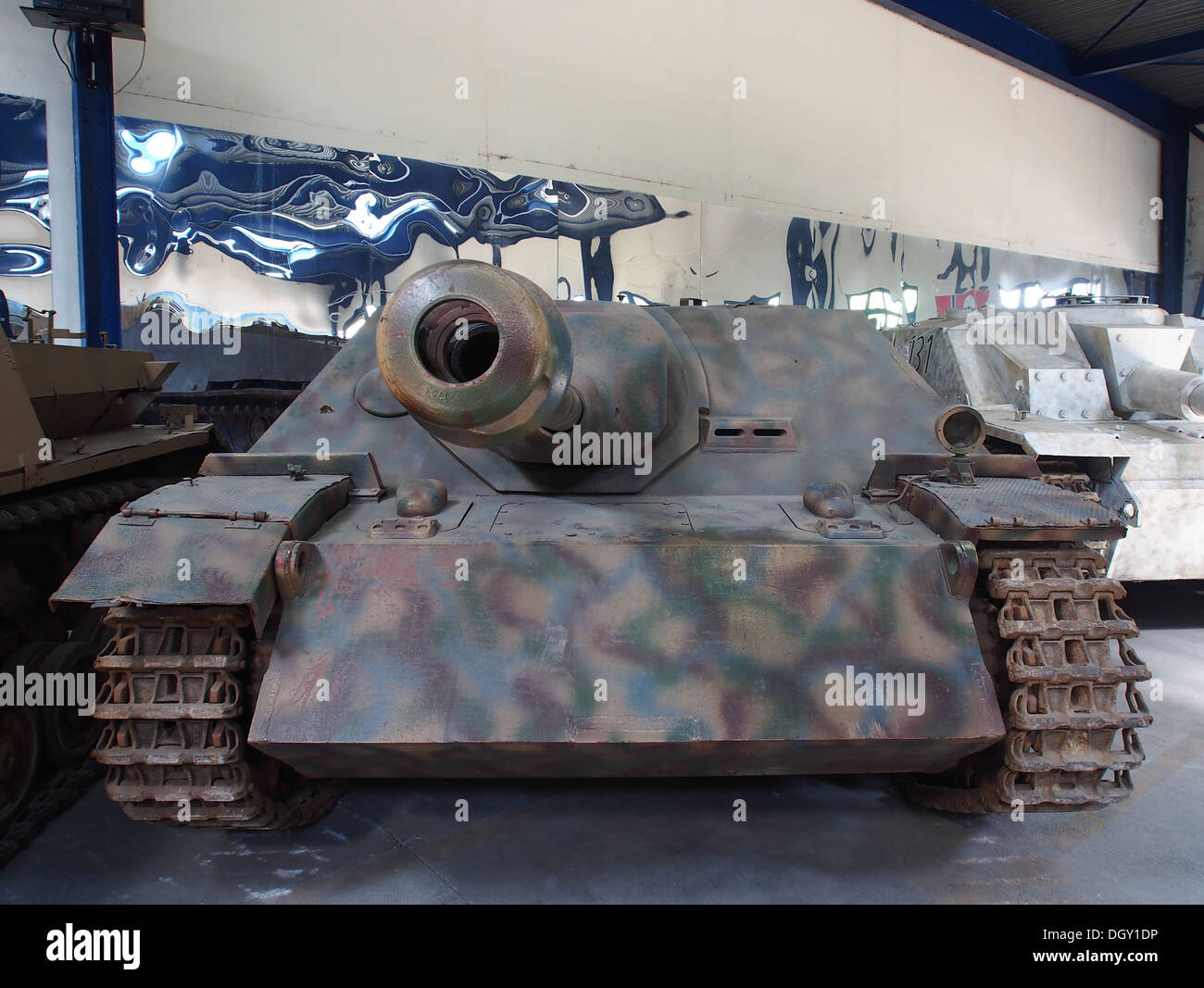 Sdkfz 162 Jagdpanzer IV, tank museum, Saumur, France, pic-4 Stock Photo