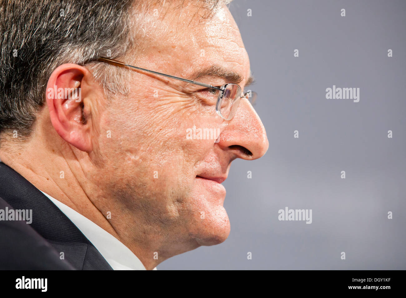 Norbert Reithofer, CEO of BMW AG, in Passau, Bavaria Stock Photo