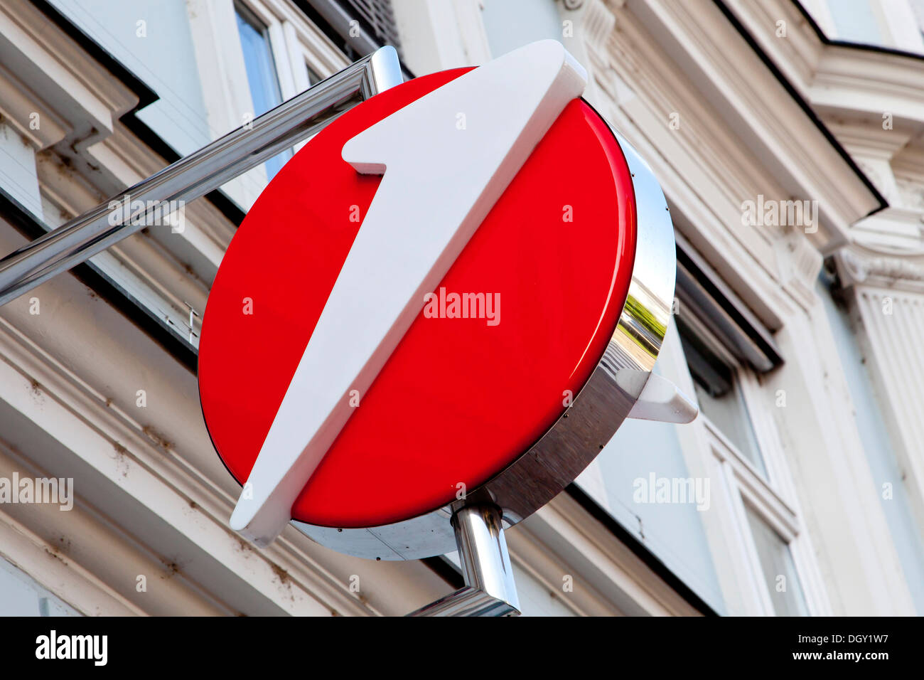Logo of the UniCredit Group, in Villach, Carinthia, Austria, Europe Stock Photo