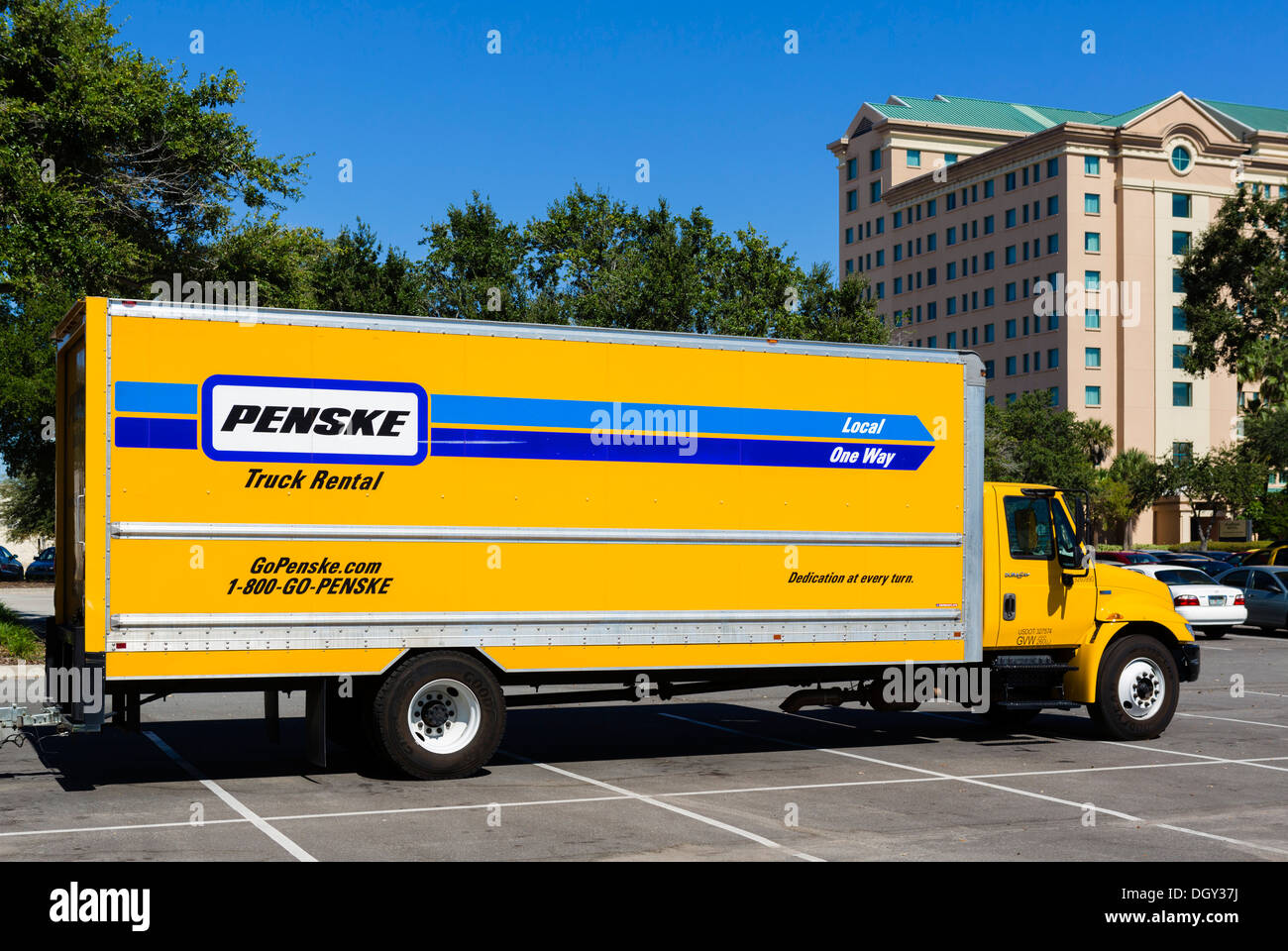 Penske rental truck, Florida, USA Stock Photo