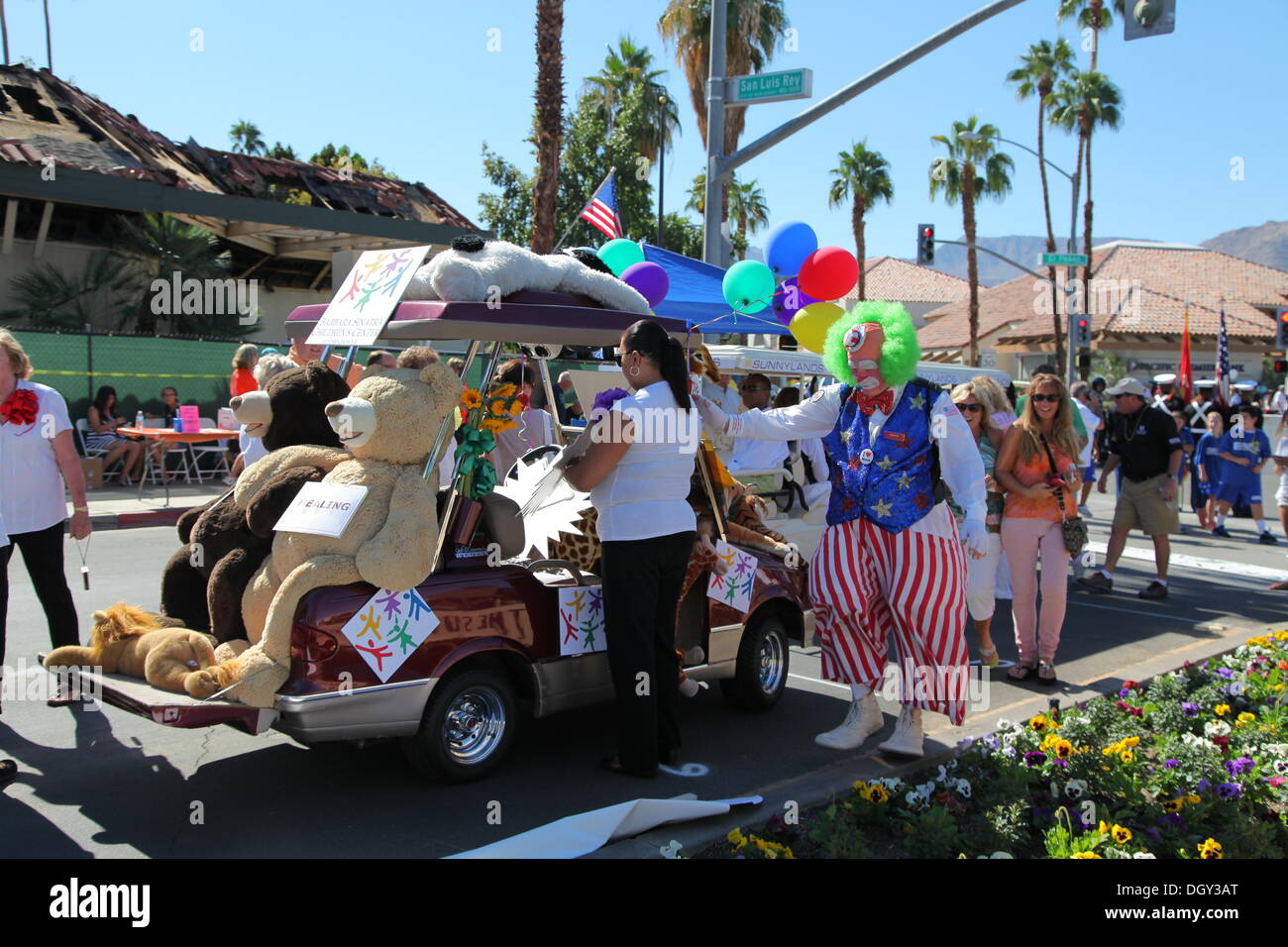 Scenes at the iconic Palm Desert Golf Cart Parade, Palm Springs