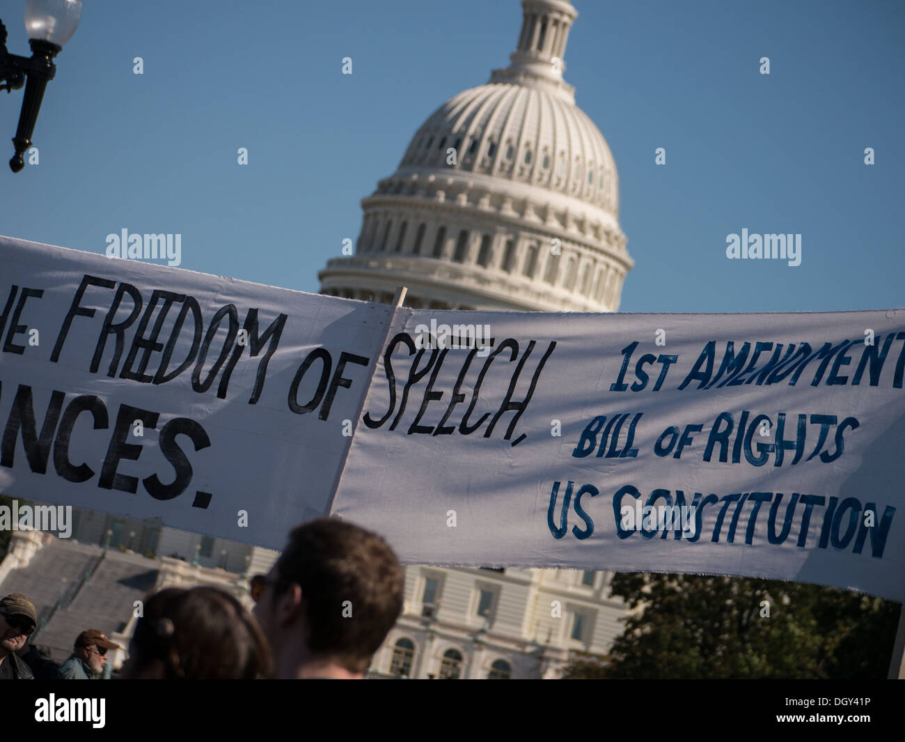 Stop Watching Us:  Rally against NSA mass surveillance. ©Ann Little Stock Photo