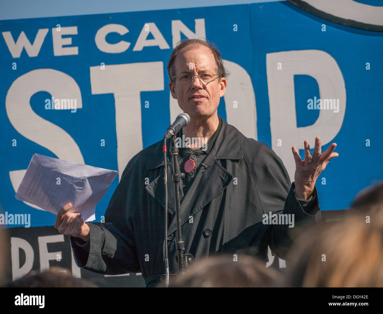 NSA whistleblower Thomas Drake speaks at 'Stop Watching Us:  Rally against NSA mass surveillance' in DC ©Ann Little Stock Photo