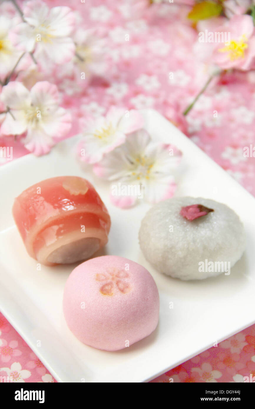 Japanese confectionery Stock Photo