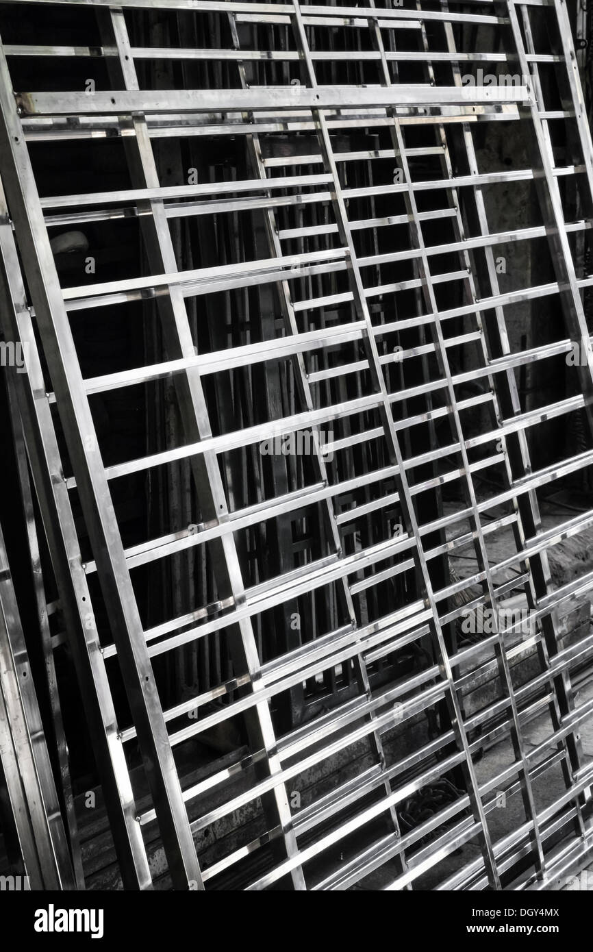 Vietnam, Hanoi, metal steel frames Stock Photo Alamy