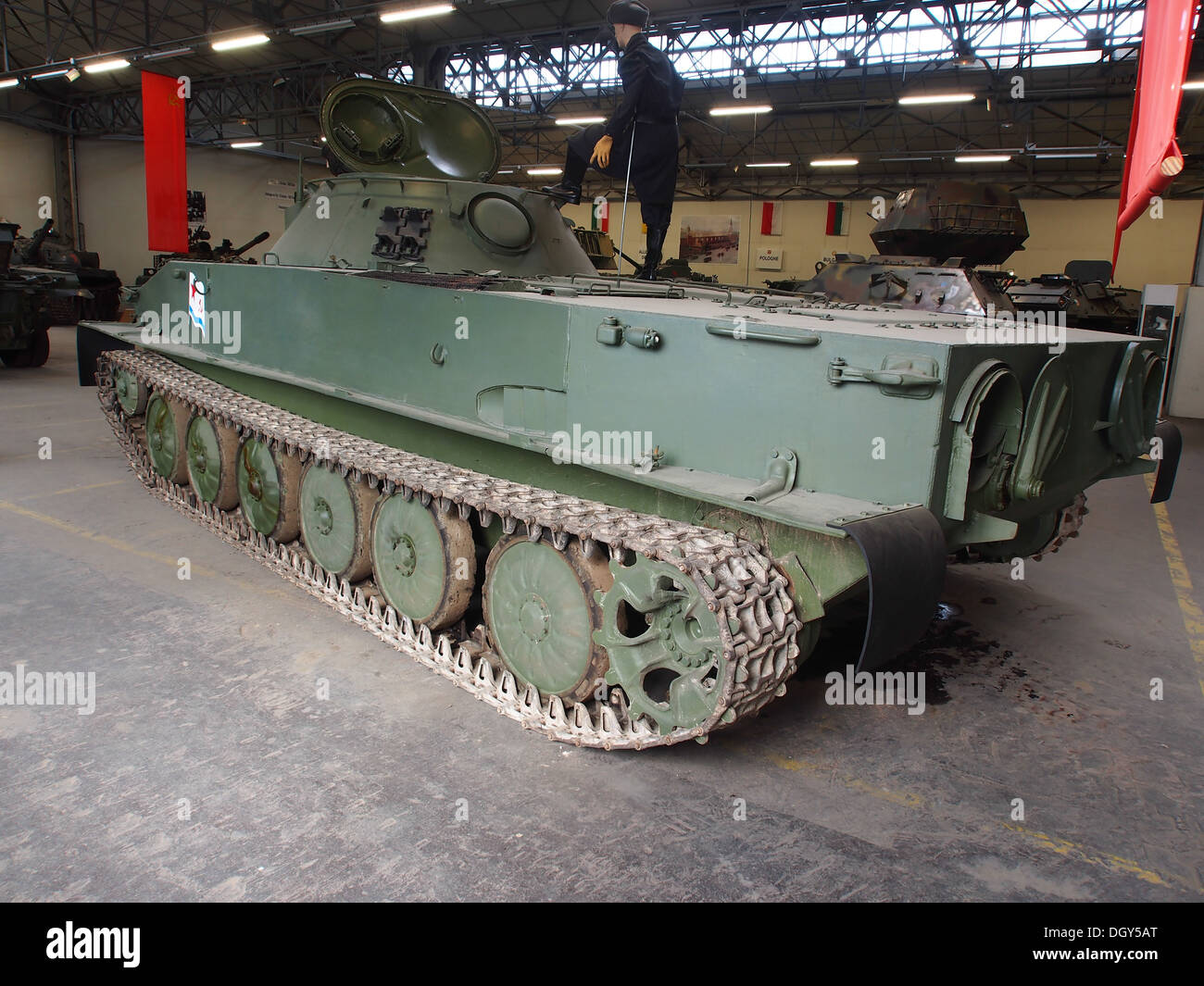 PT-76 in the tank museum, Saumur, France, pic-1 Stock Photo