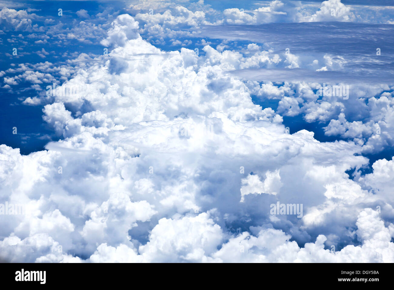 Blue sky and Clouds looking from the Airplane Stock Photo - Alamy