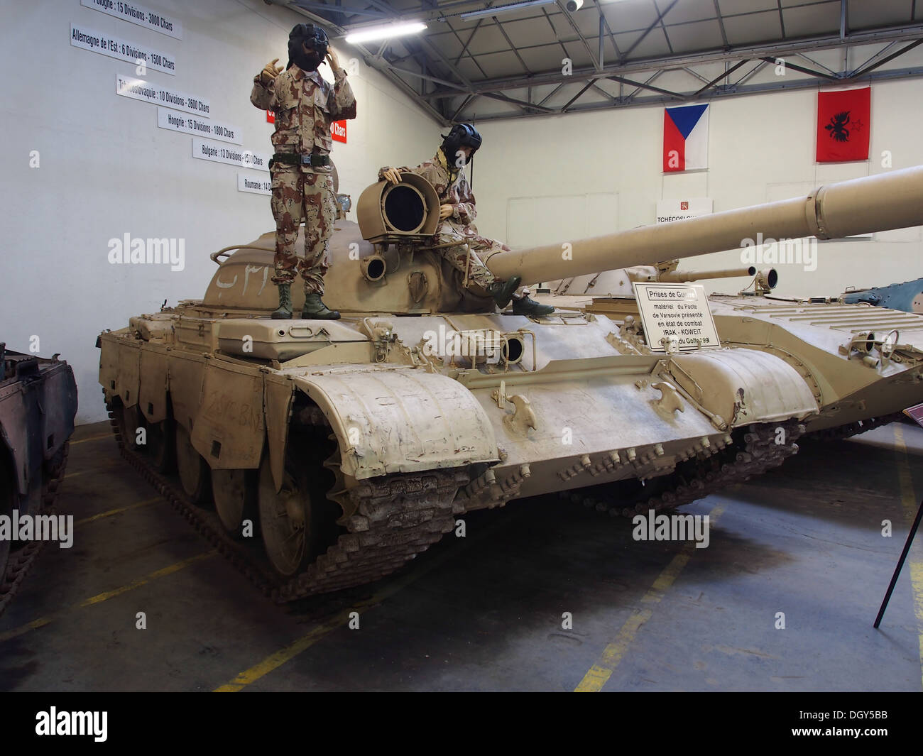 T62 in the tank museum, Saumur, France Stock Photo