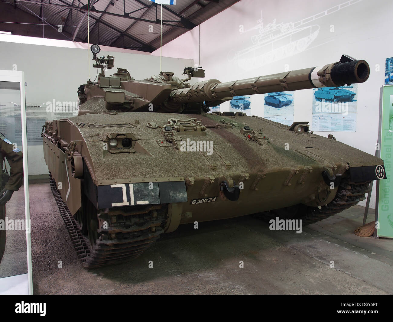 Merkava Mk 1 in the tank museum, Saumur, France, pic-1 Stock Photo