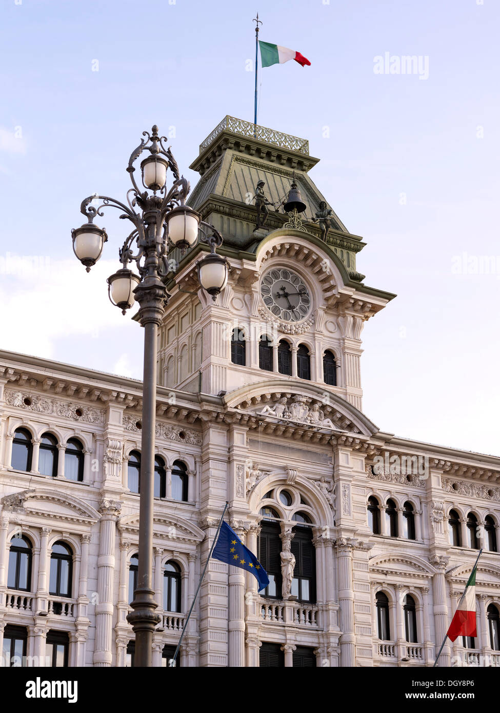Palazzo del Comunale, town hall, Trieste, Province of Trieste, Friuli-Venezia Giulia, Italy Stock Photo
