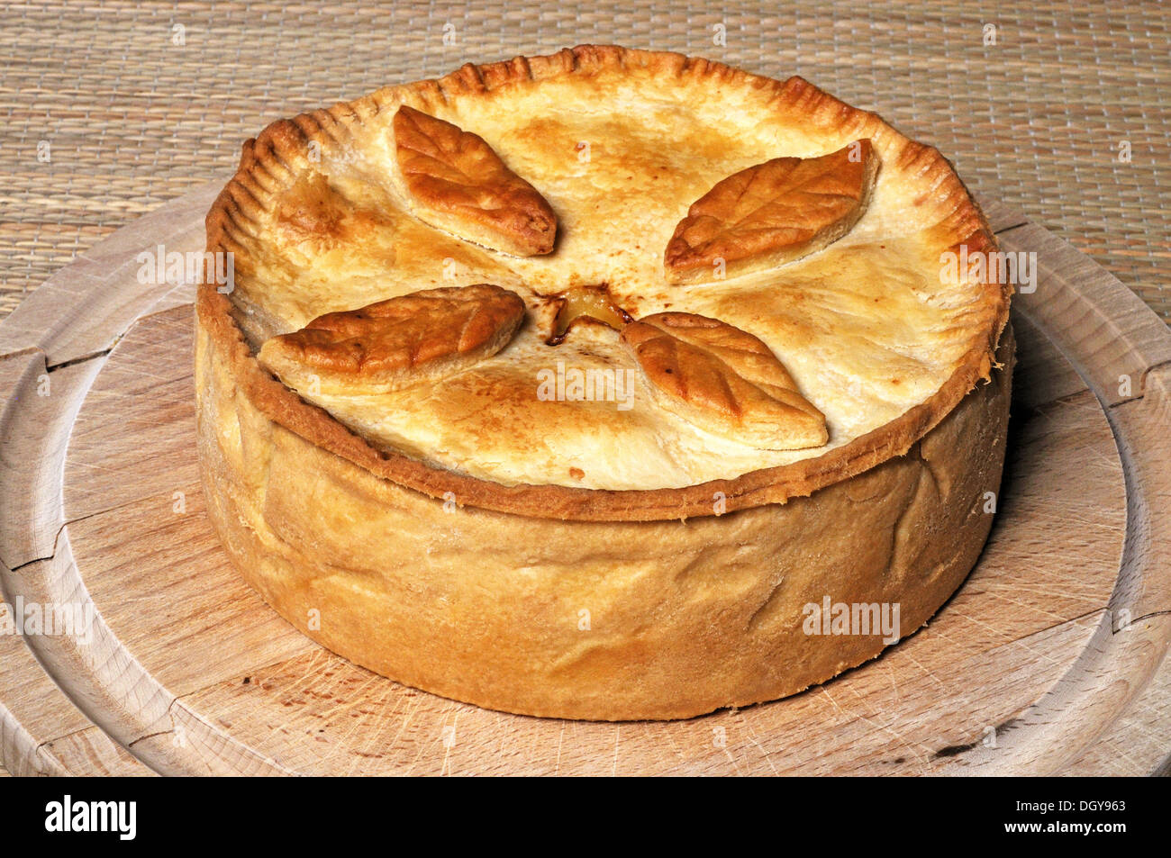 Lancashire cheese and onion pie, England, UK, Western Europe. Stock Photo