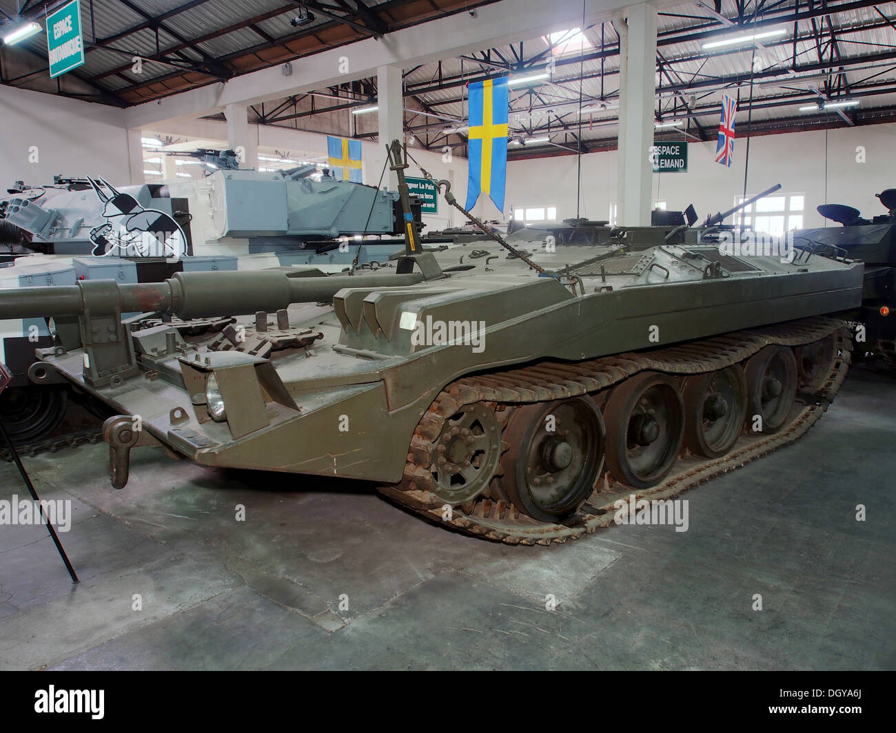 Stridsvagn 103 in the tank museum, Saumur, pic1 Stock Photo