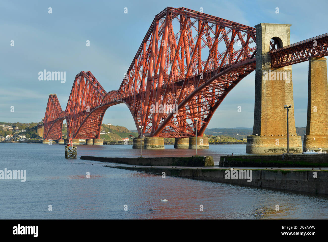 Forth Bridge, railway bridge over the Firth of Forth, Queensferry, City of Edinburgh, Queensferry, Edinburgh, Scotland Stock Photo
