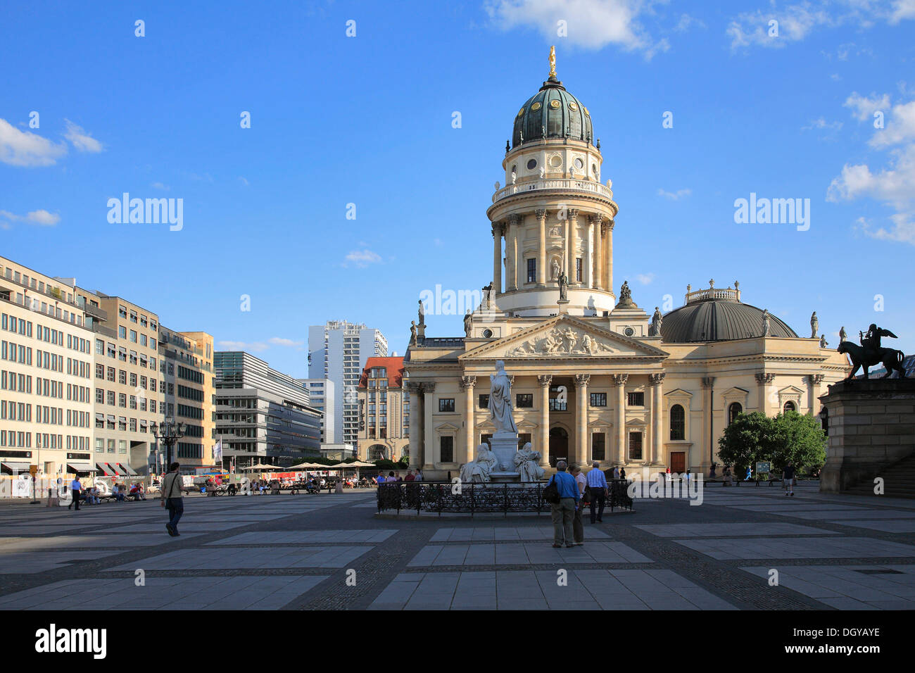 Church, German Cathedral, Gendarmenmarkt square, Berlin-Mitte, Berlin Stock Photo