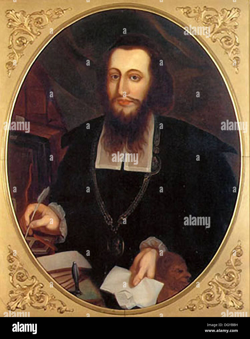5664. Samson Wertheimer (1658-1724) was a rabbi, financier and Court Jew under Leopold I. He was one the original founders of the Viennese Jewish community in modern times Stock Photo