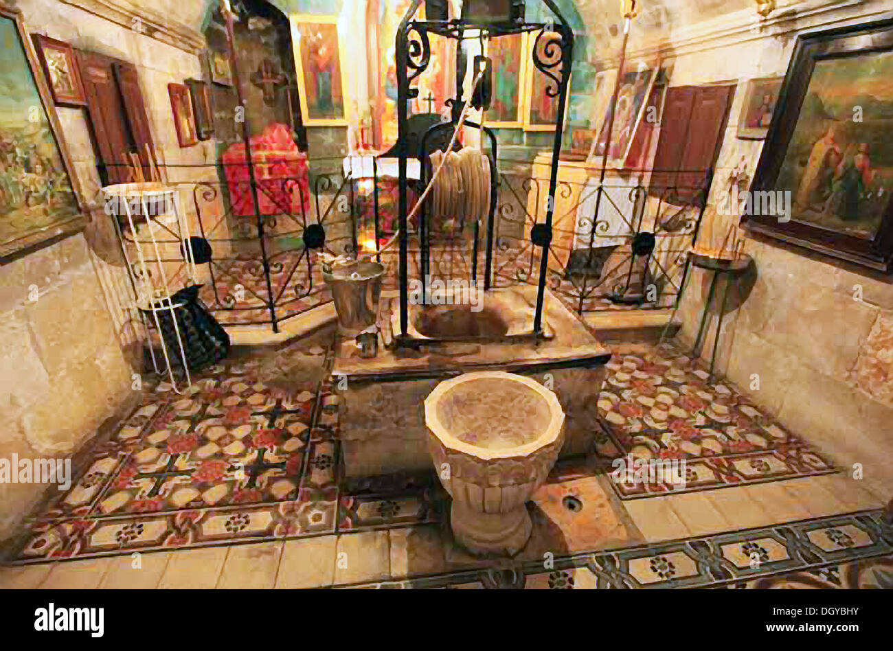 5705. Jacobs Well (or Well of Sychar) near the archaeological site of