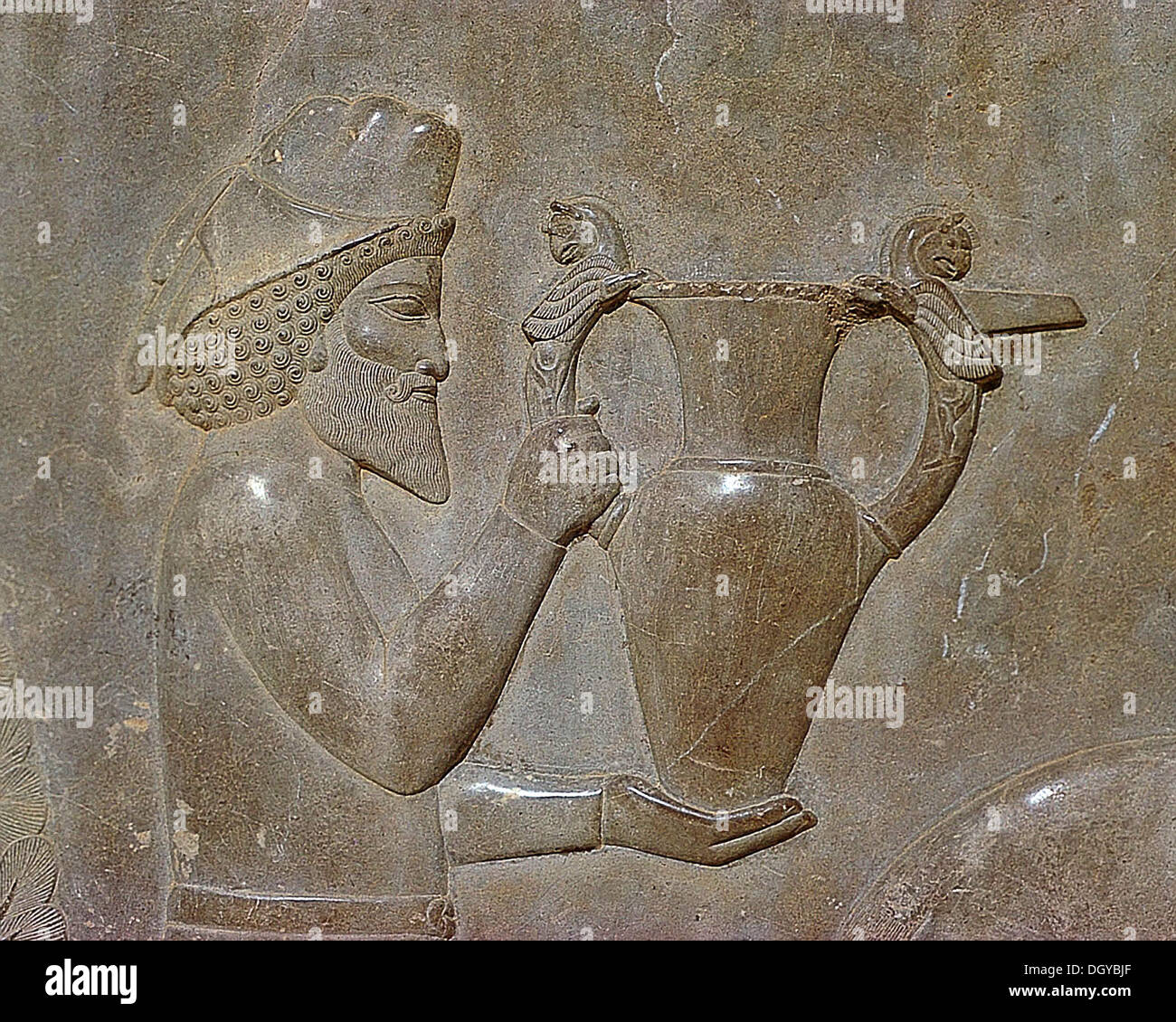 5715. Persepolis, King Darius’ palace, c. 65th. C. BC. Wall carving of