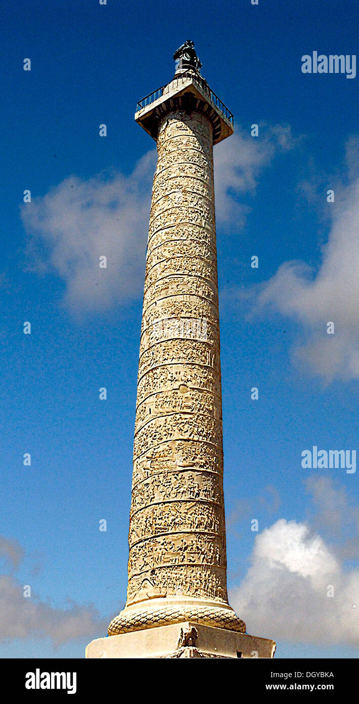 5730. Column of Trajan dating 112 AD, Rome Stock Photo