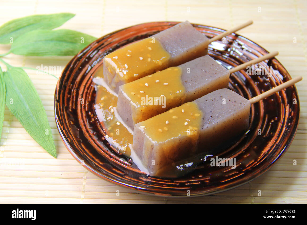 Misodengaku (Skewered, roasted tofu with miso sauce Stock Photo Alamy