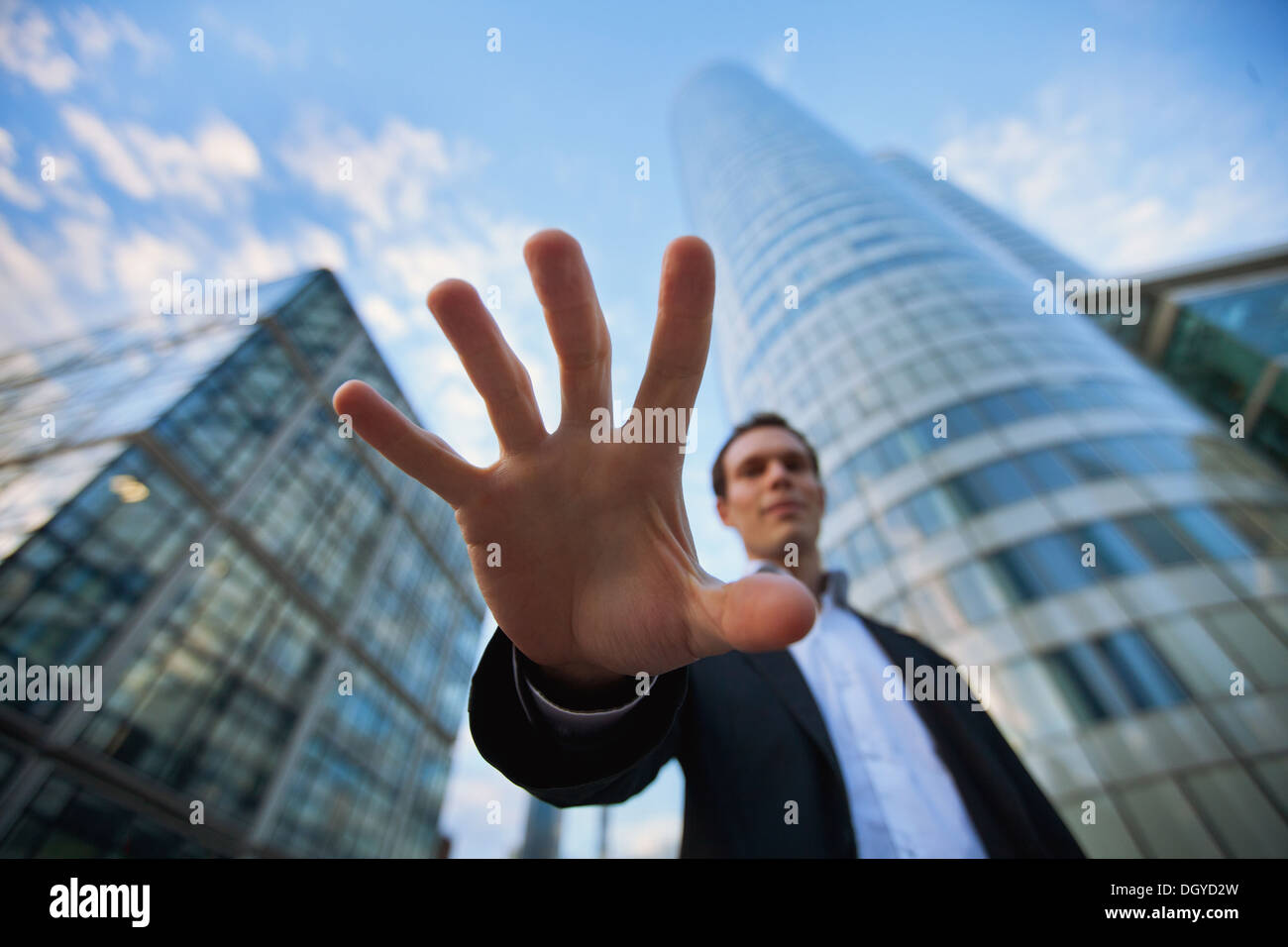 threat in business, steal money Stock Photo