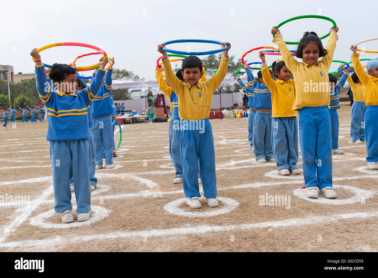 Pre-school children in a private school, New Delhi, North India, India, Asia Stock Photo