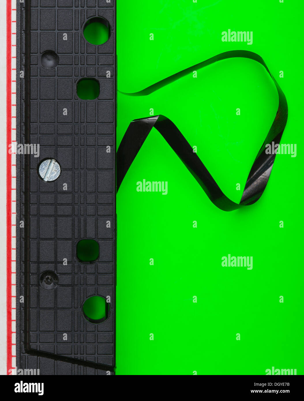 Damaged cassette tape Stock Photo Alamy