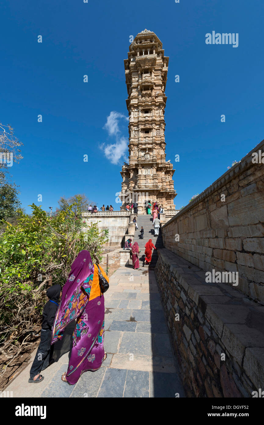 Vijaya Stambha, a victory tower built during the reign of Rana Kumbha ...