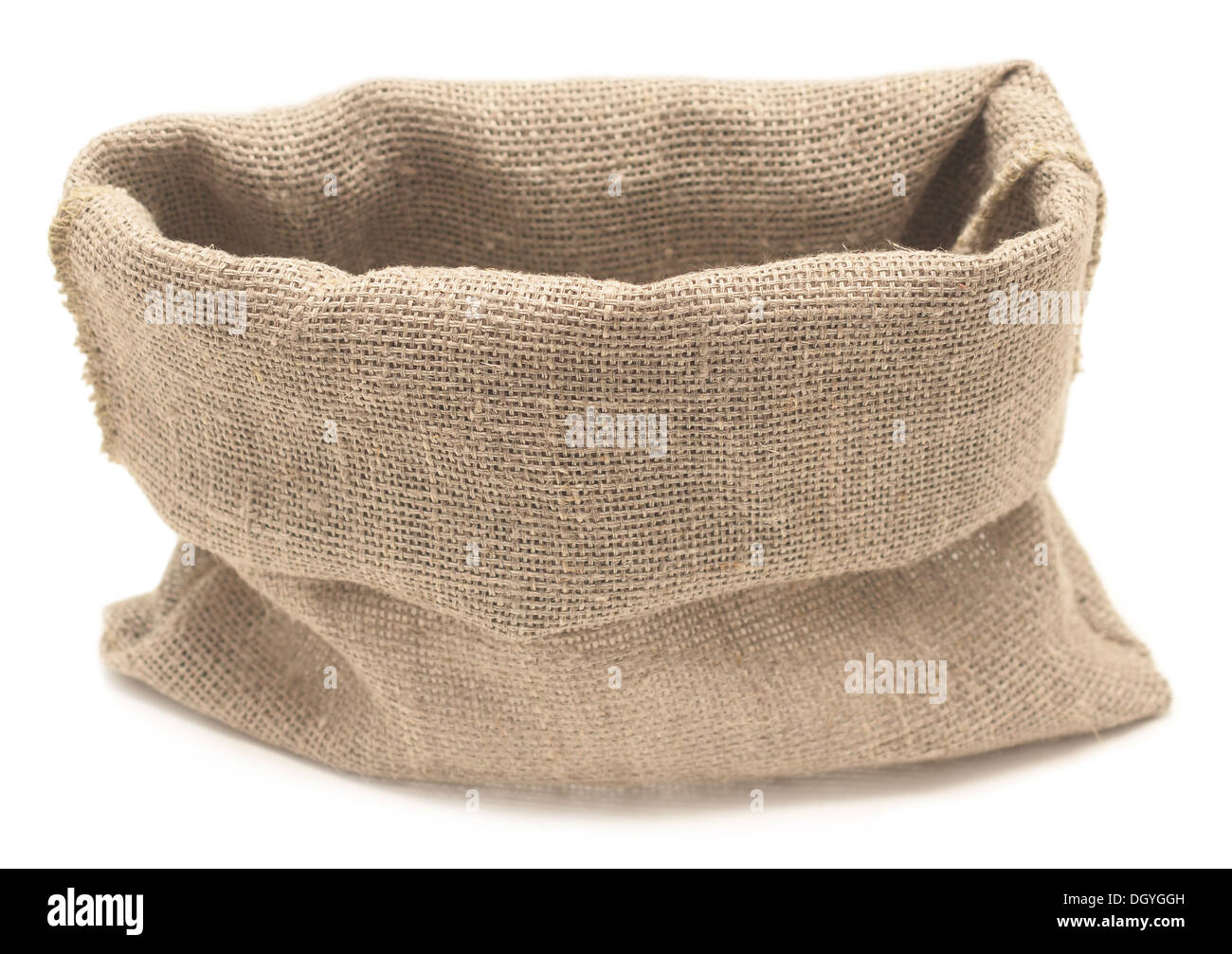 empty sack isolated on white background Stock Photo Alamy