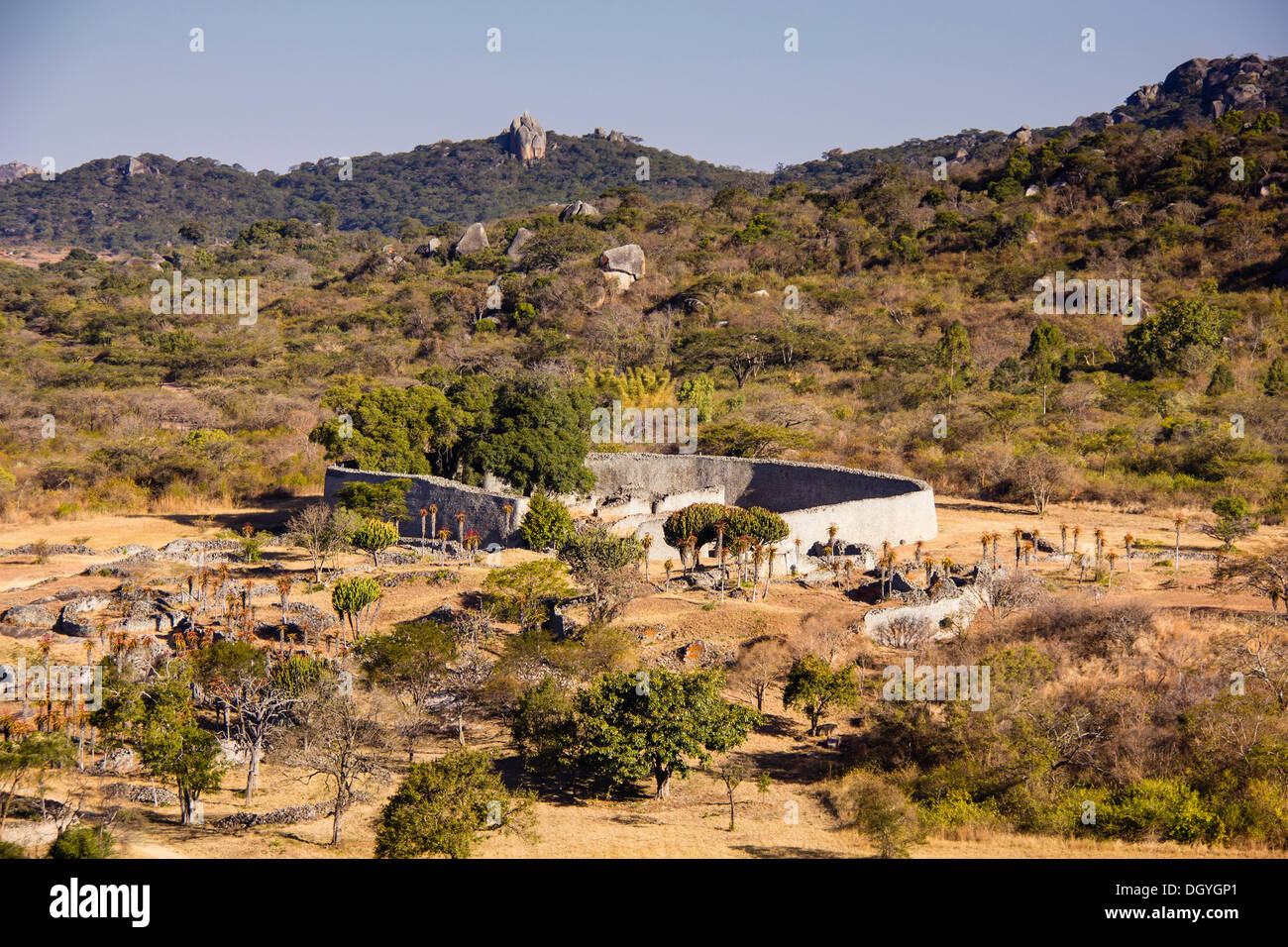 Western Enclosure, Great Zimbabwe, near Masvingo, Zimbabwe, Africa Stock Photo