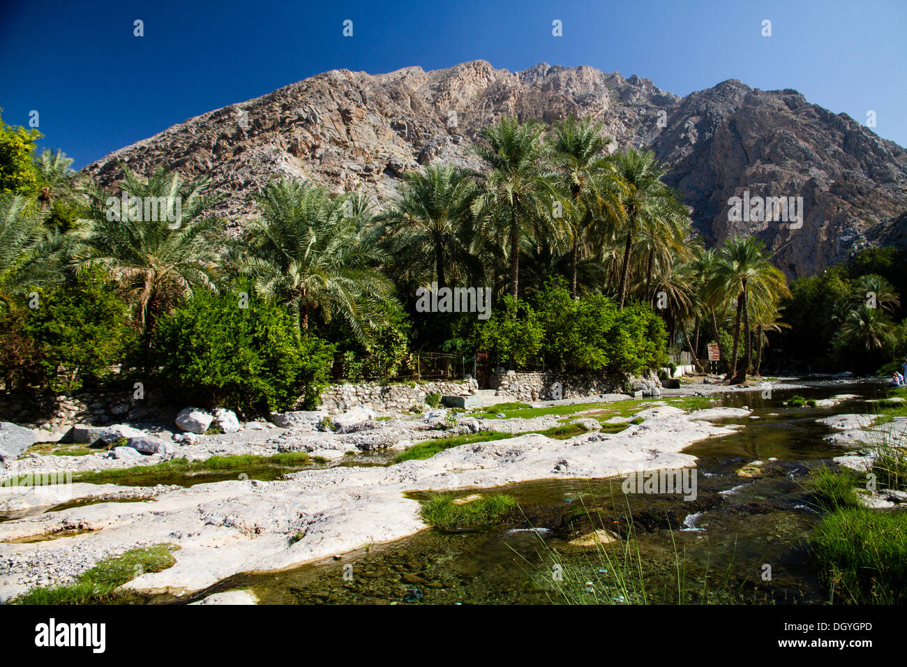 Wadi Ar Raqeem, Nakhar, Oman Stock Photo